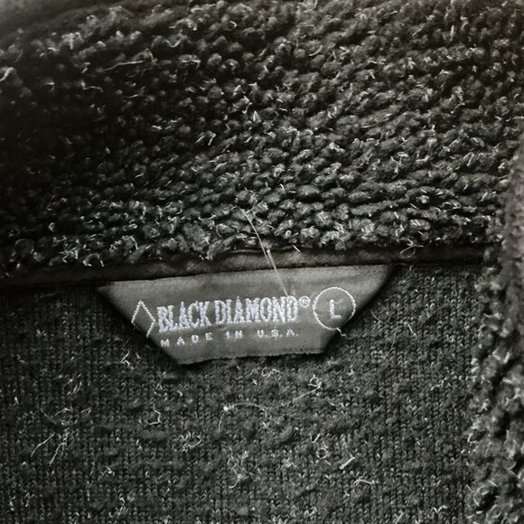 Black Diamond Women's Fleece Vest Size L | Made in USA Sherpa Zip-Up Warm Layer - Picture 3 of 6